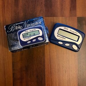Excalibur‎ Bible Navigator Model 439 Electronic Devotional Device Blue UNTESTED